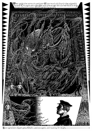 Illustration for article titled The Cosmic Horror of John Coulthart's Lovecraftian Illustrations